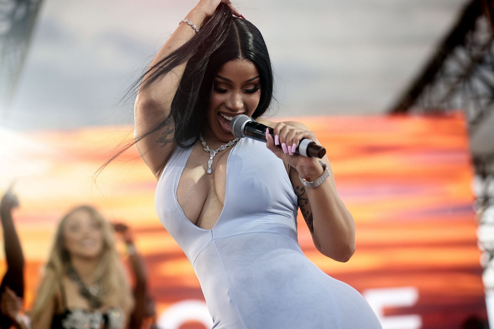 Cardi B at the Revolve Festival 2025 (Image via Getty)